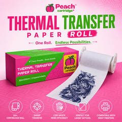 PEACH Thermal Transfer Paper Roll – 30m × 210mm Purple Tattoo Stencil Paper