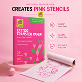 Peach Thermal Transfer Paper | Sharp Stencils That Stay Through Every Wipe