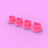 PEACH environmental degradation love tattoo pigment cup disposable with base silicone color milk cup pigment cup embroidery device