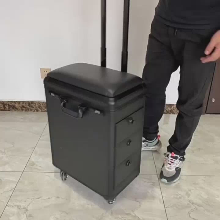 PEACH removable tattoo trolley case embroidery toolbox nail storage box tattoo artist travel luggage