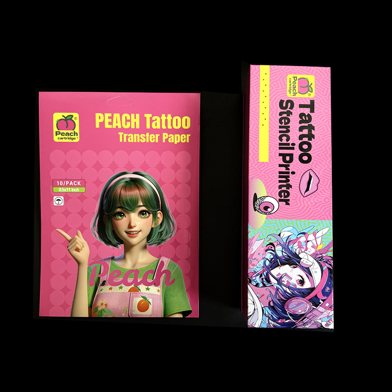 PEACH-M9 A4 Thermal Tattoo Printer | 203 dpi High Resolution · Bluetooth + USB Dual-Mode