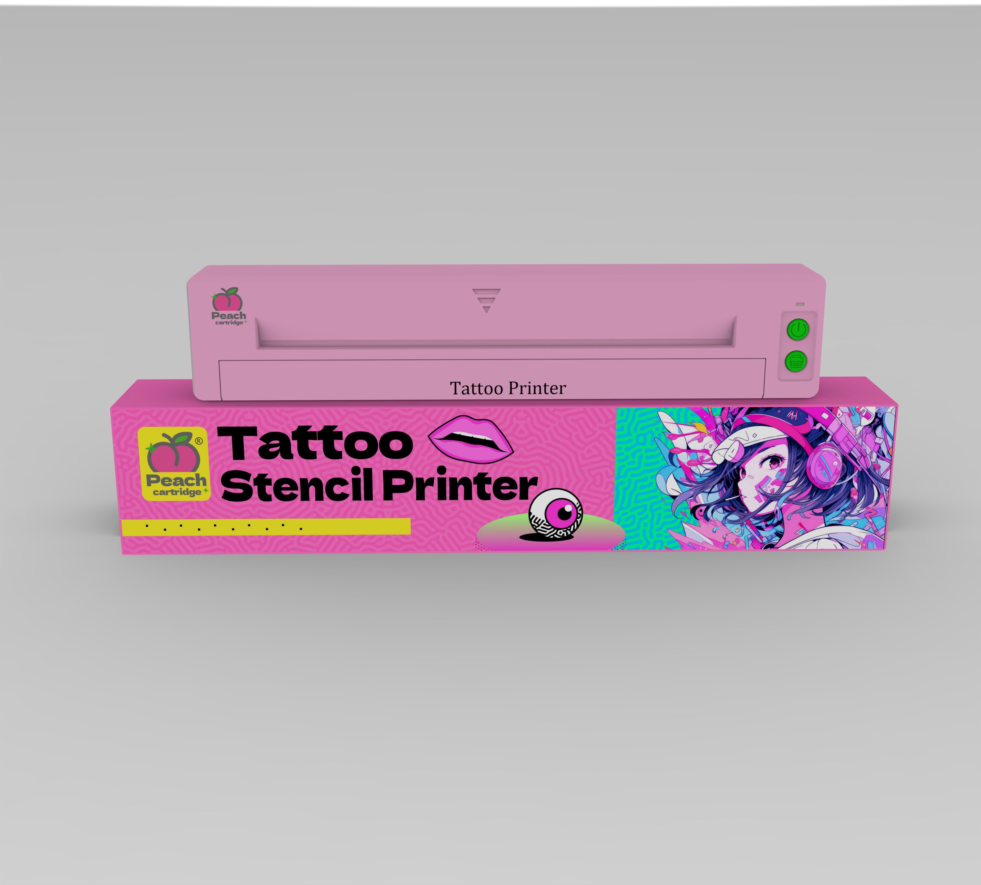 PEACH-M9 A4 Thermal Tattoo Printer | 203 dpi High Resolution · Bluetooth + USB Dual-Mode