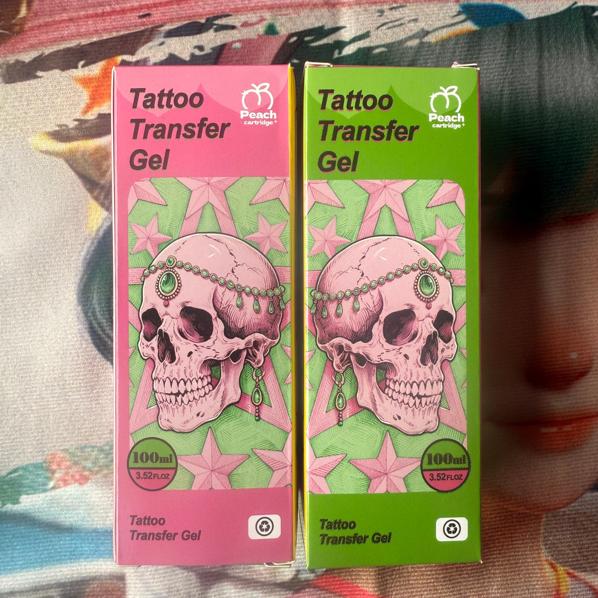 PEACH Tattoo Transfer Gel — 100ml Professional Stencil Solution | Vegan & Long-Lasting