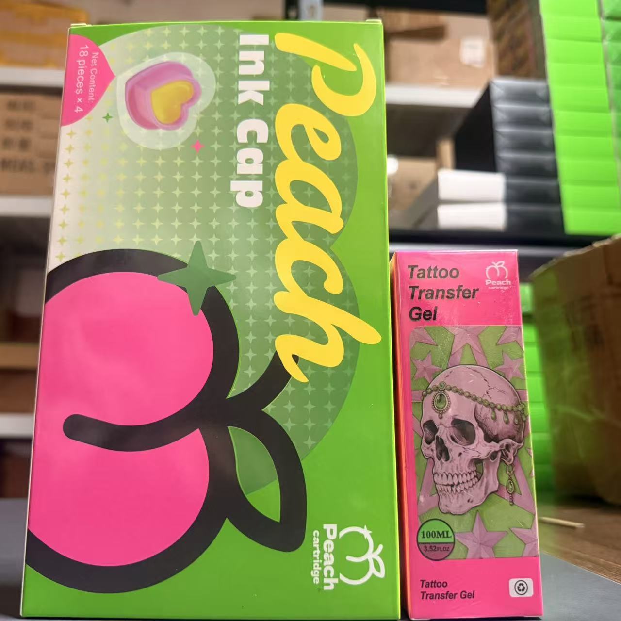 PEACH Black Friday Tattoo Artist Bundle | Tattoo Ink Cups + Transfer Gel Set