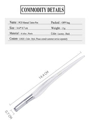 High Quality Disposable 0.15mm 18U Manual Eyebrow Black Crystal Microblading Pens