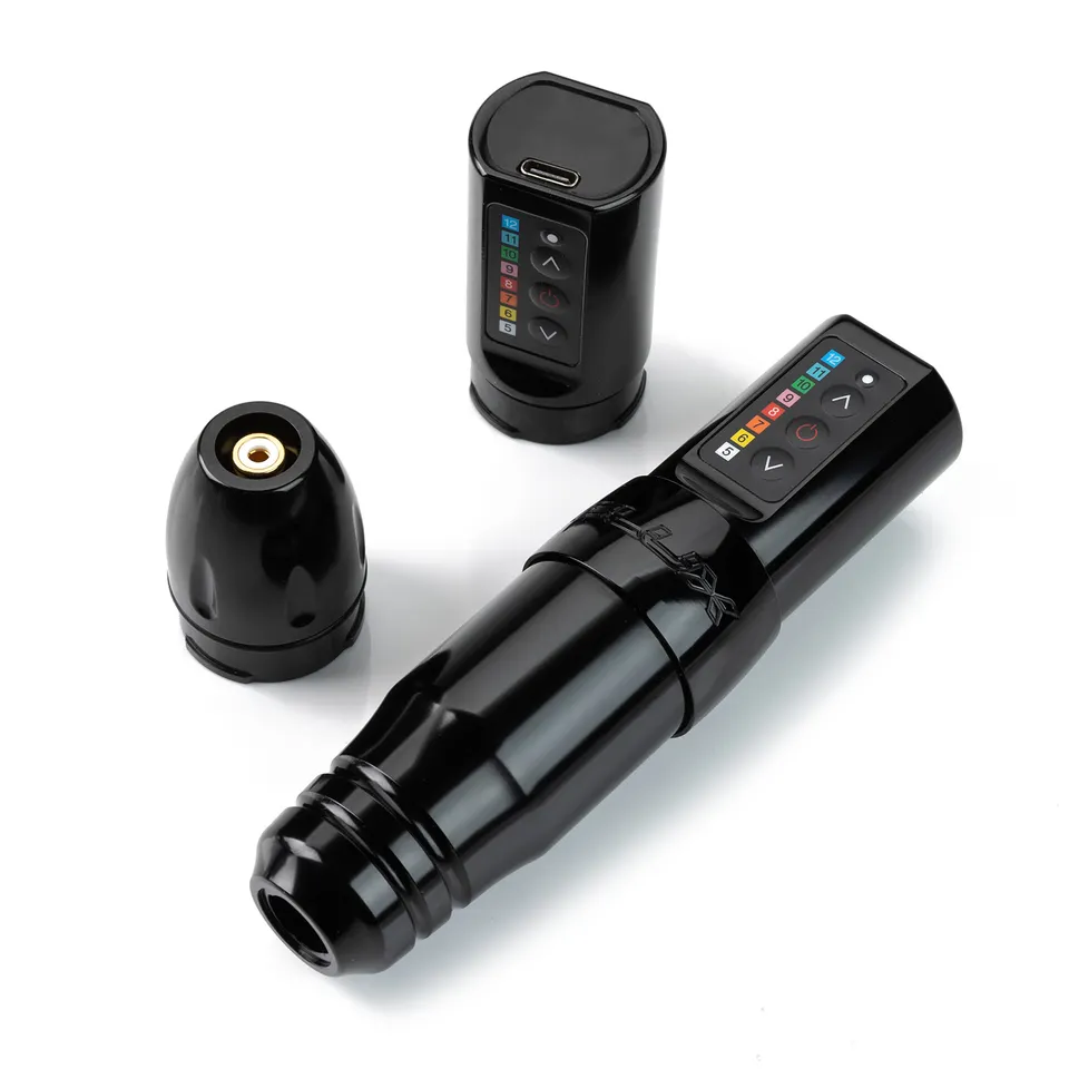 Rechargeable Wireless Pen High Capacity Battery Digital Tattoo Gun Rotary Tattoo Pen Machine