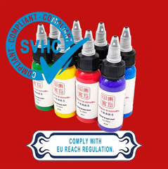 Cumplimiento REACH Pigmentos de Tinta de Tatuaje OEM 25 Colores Disponibles Tinta de Tatuaje Profesional