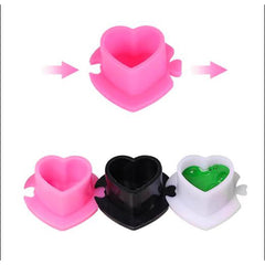 PEACH environmental degradation love tattoo pigment cup disposable with base silicone color milk cup pigment cup embroidery device