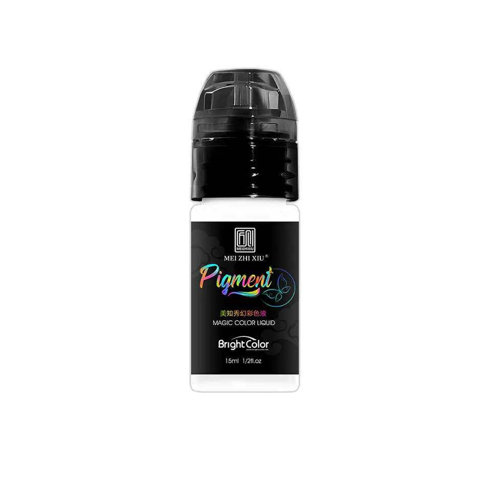 BrightColor Hot selling Tinta de tatuaje de pigmento de maquillaje permanente Set 7 colores 15ml